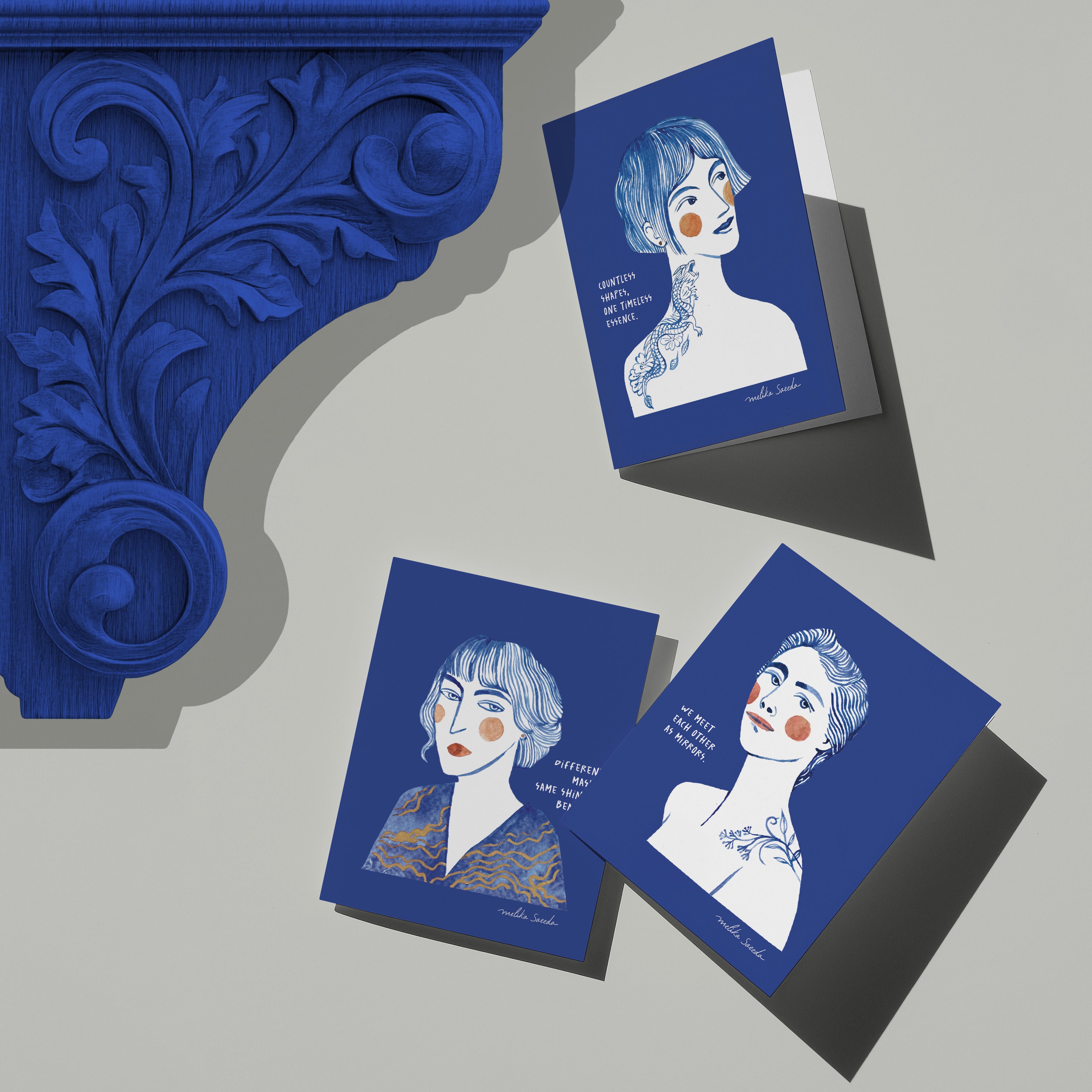 Reflections in Blue - Pack of 5