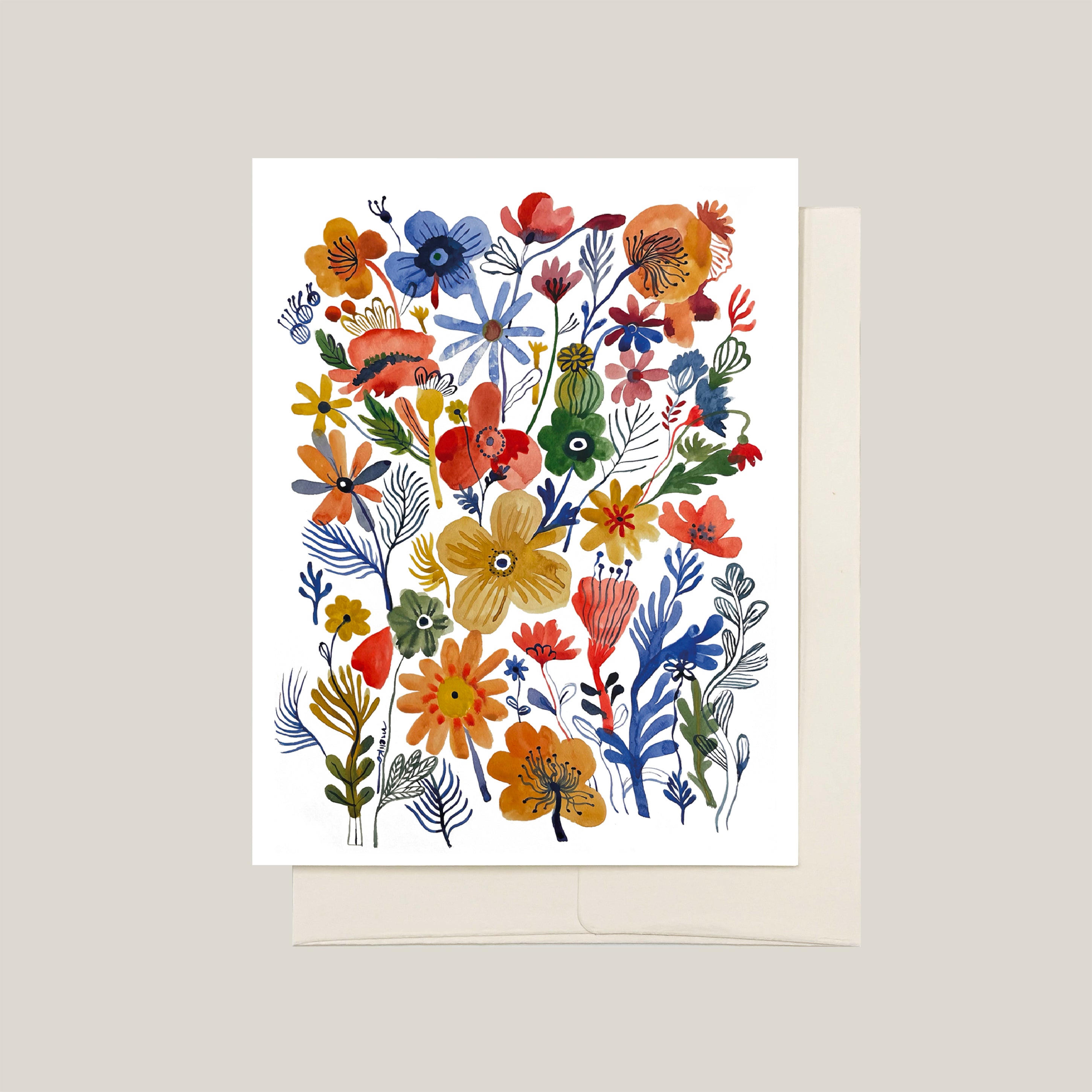 Floral Greeting Card - Wild Garden Series