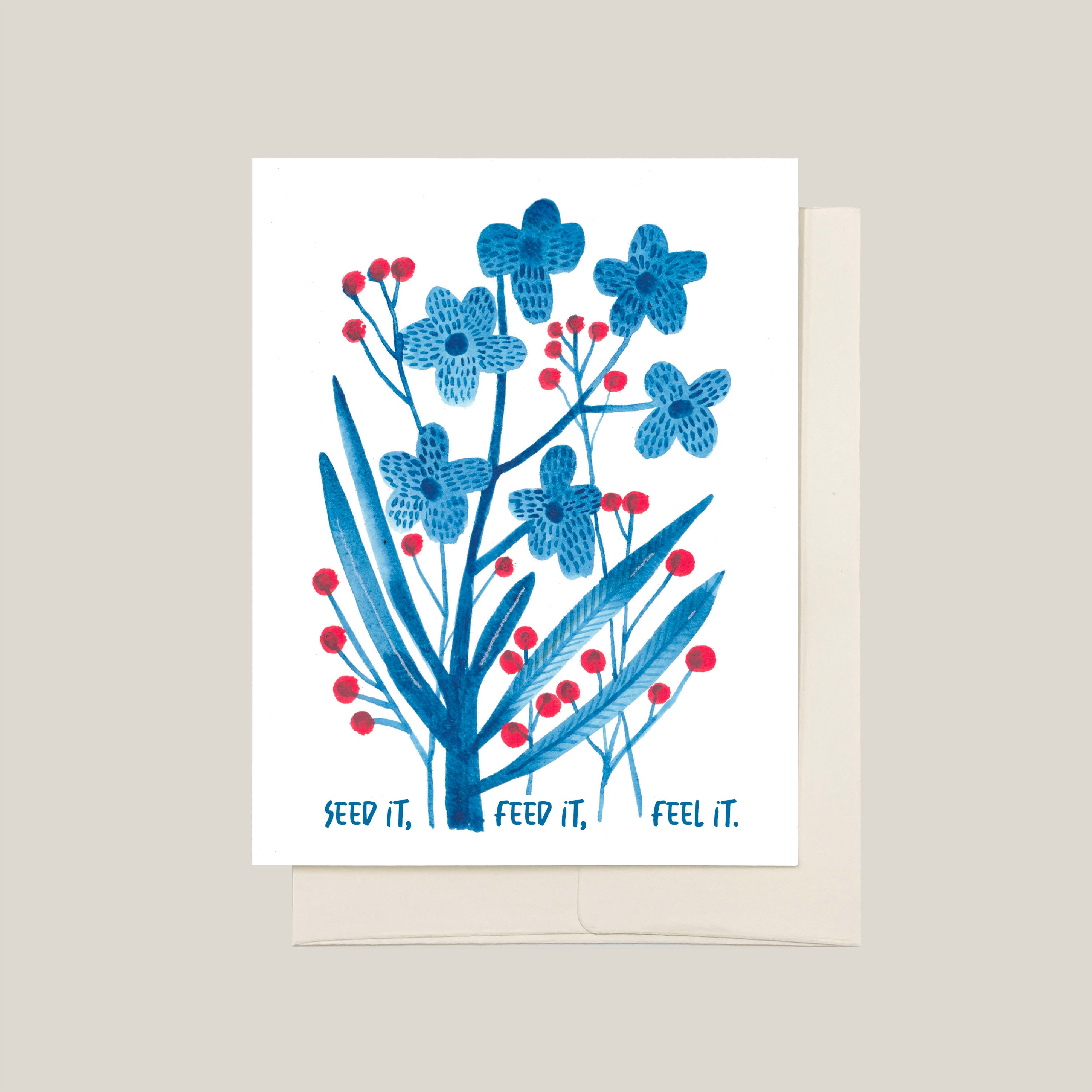 Floral Greeting Card - Wild Garden Series