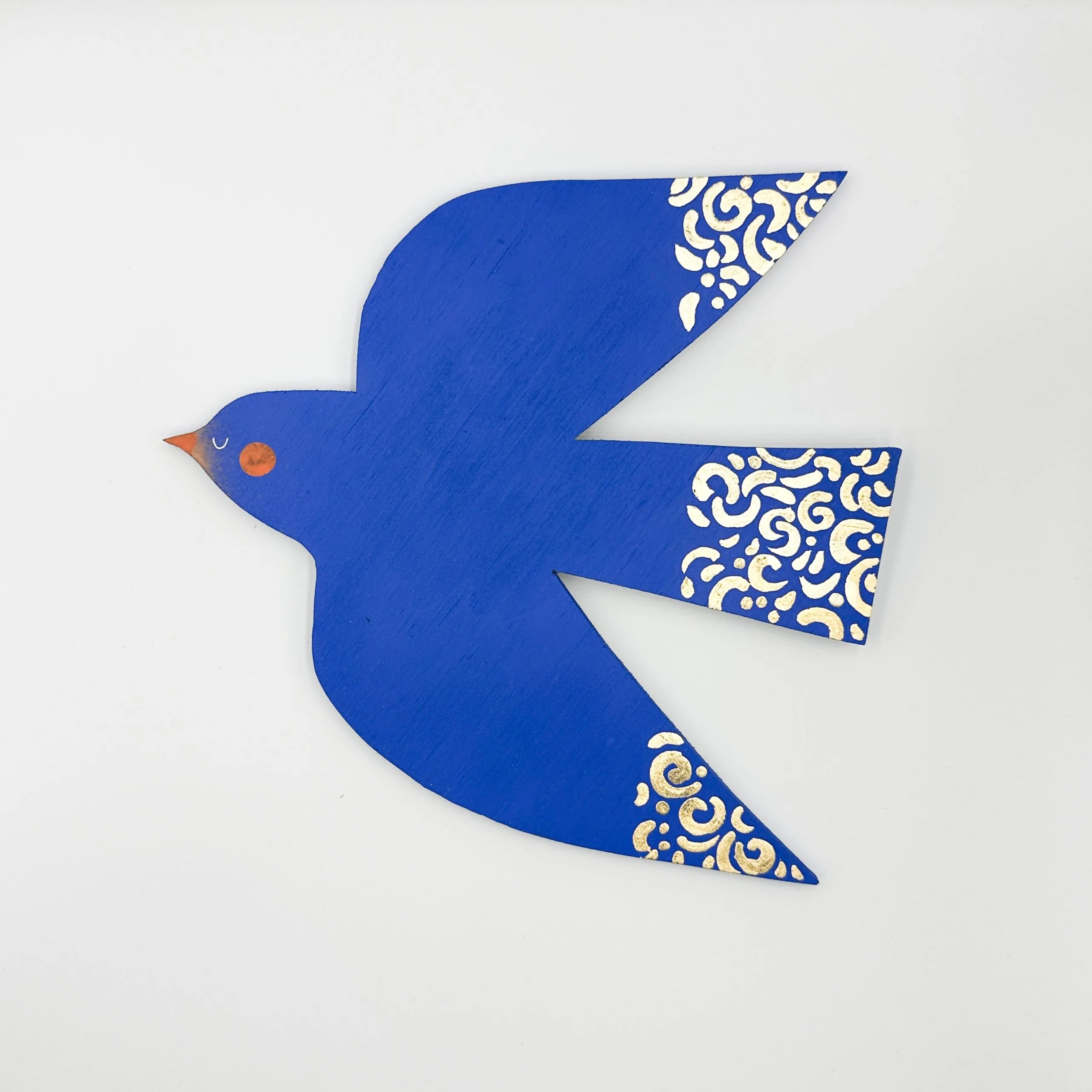Handmade Wooden Bird Magnetic Wall Hanging