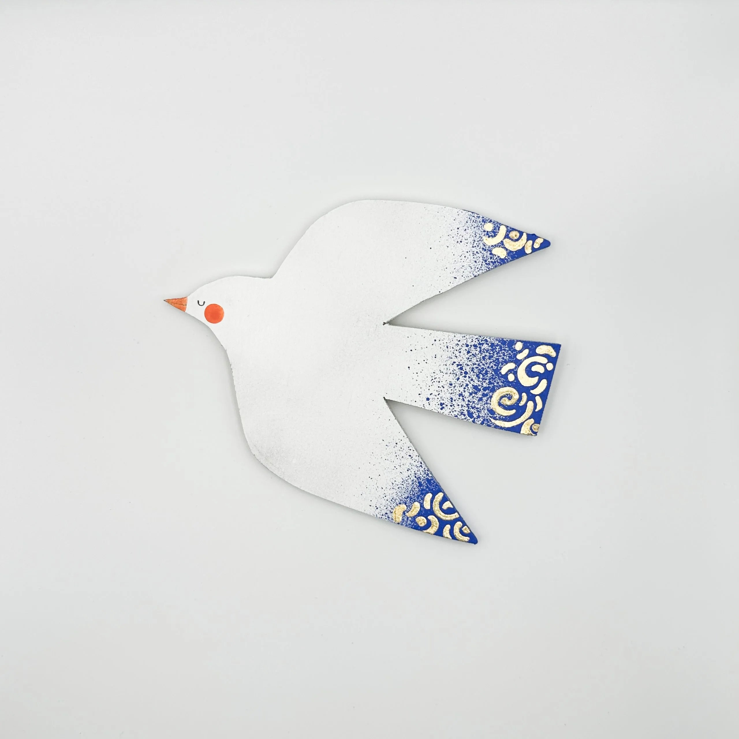 Handmade Wooden Bird Magnetic Wall Hanging