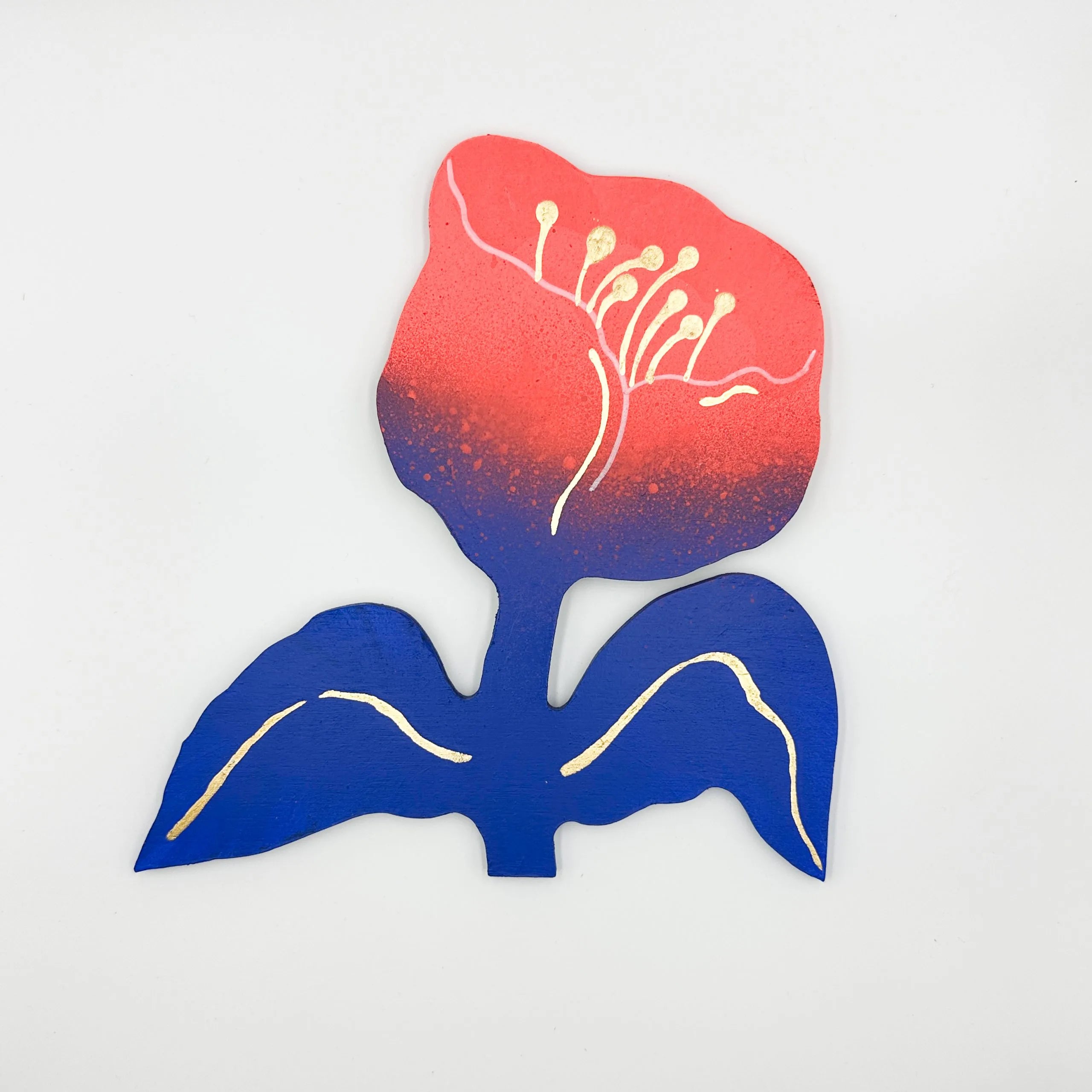 Handmade Wooden Flower Wall Hanging