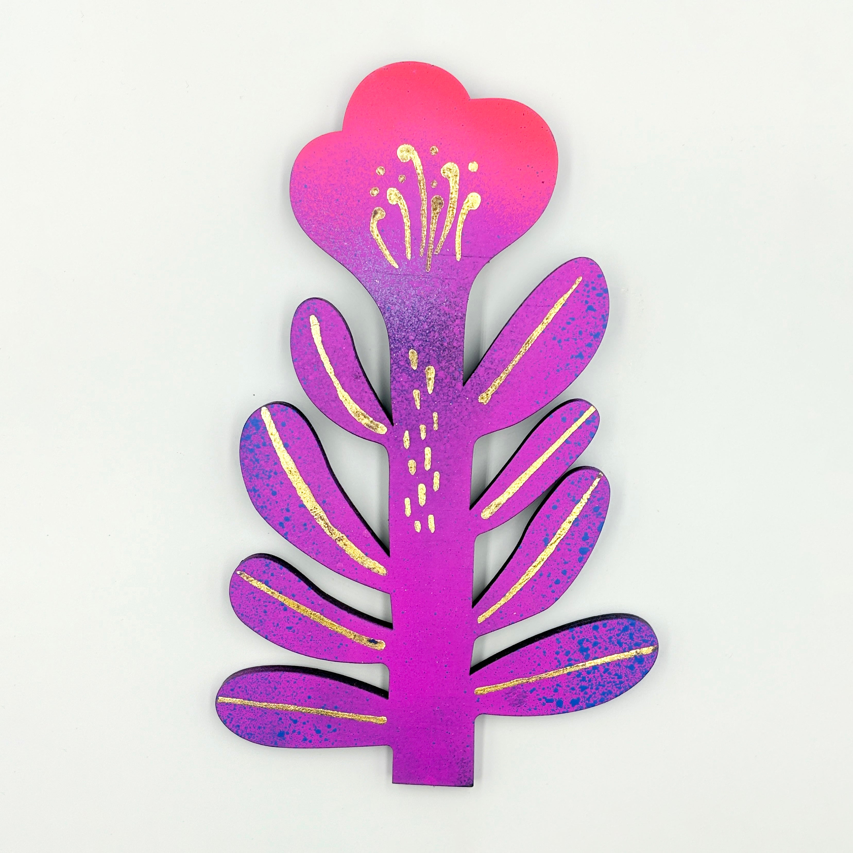 Handmade Wooden Flower Wall Hanging