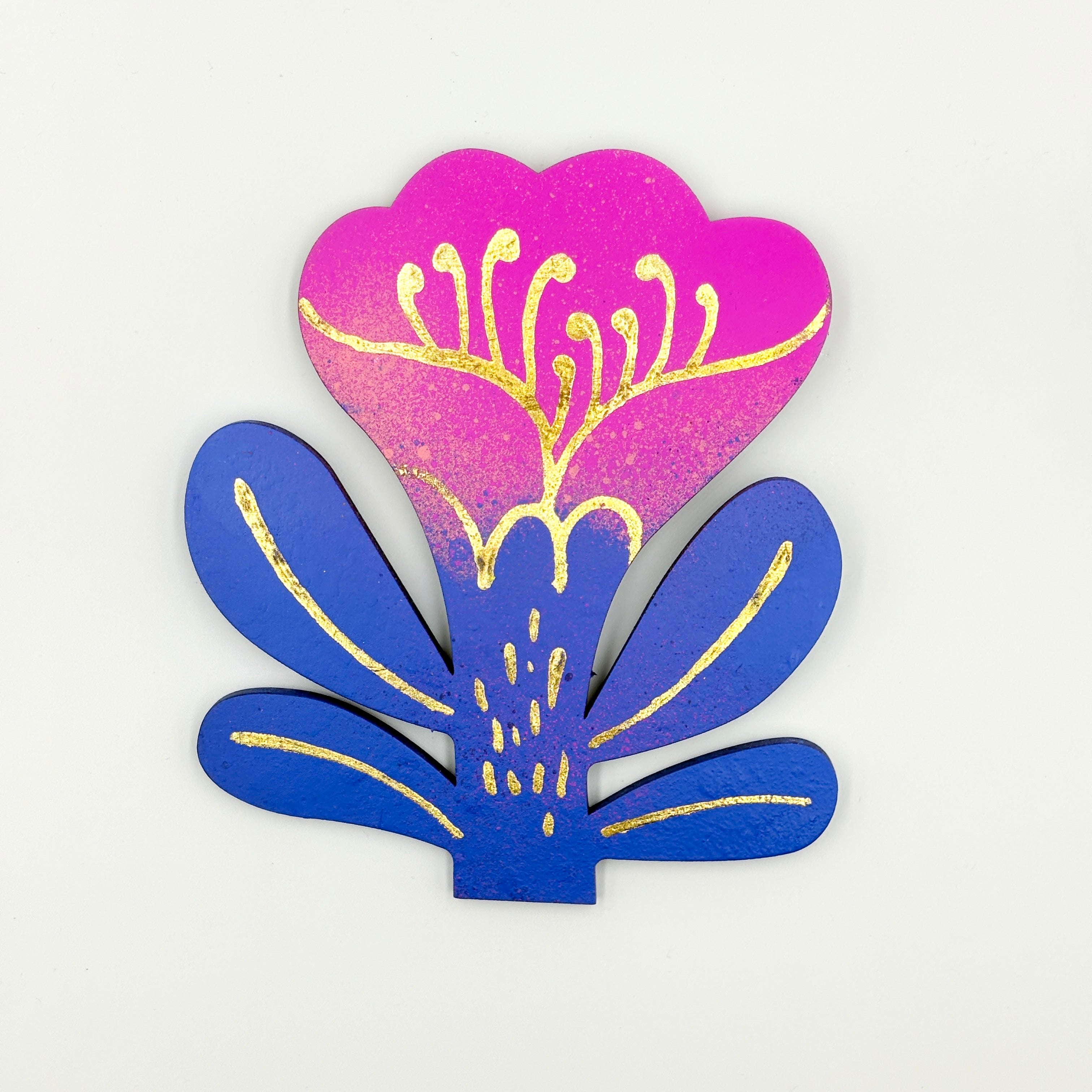 Handmade Wooden Flower Wall Hanging