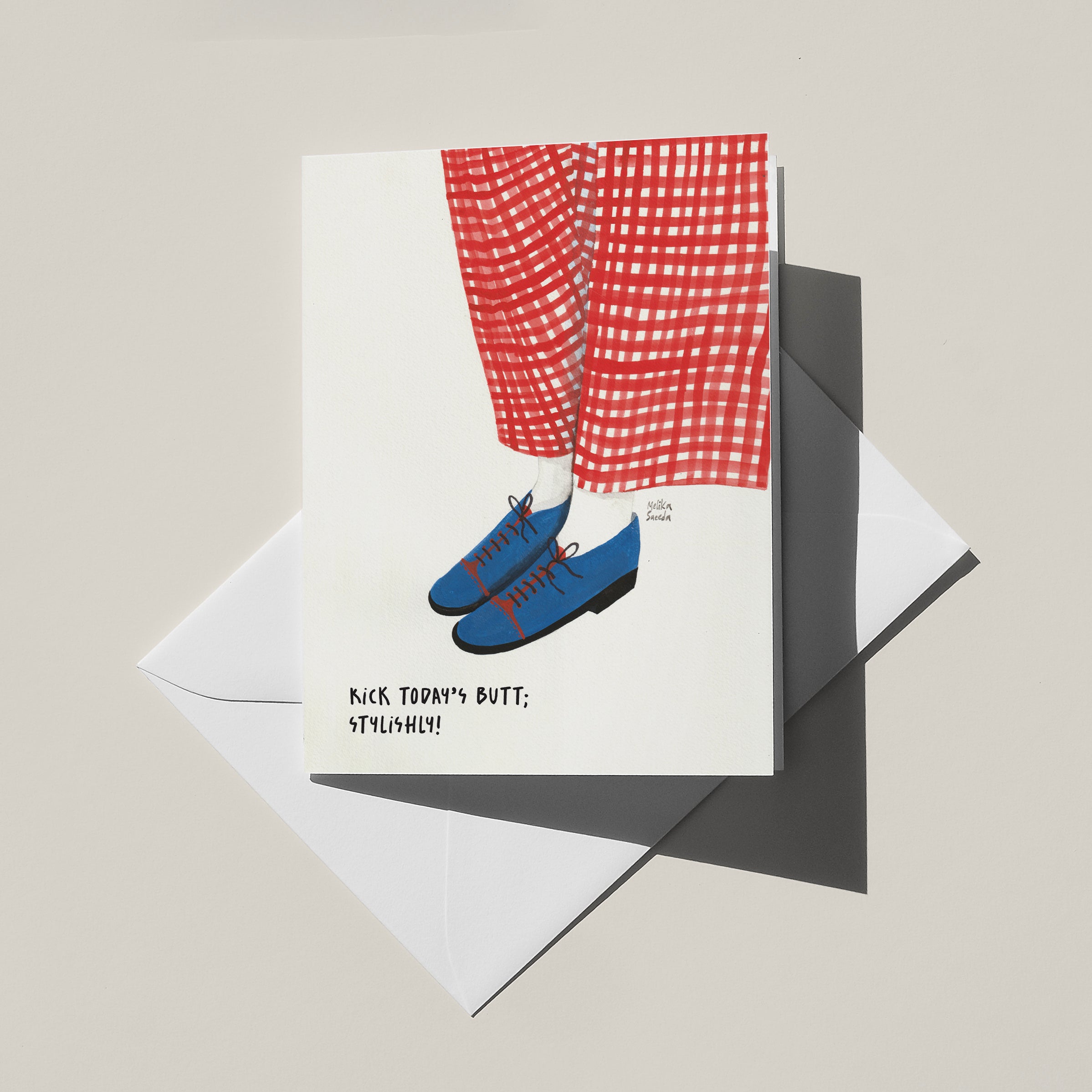 Kick today's butt! Greeting Card