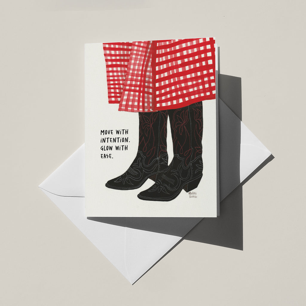 Move With Intention Greeting Card