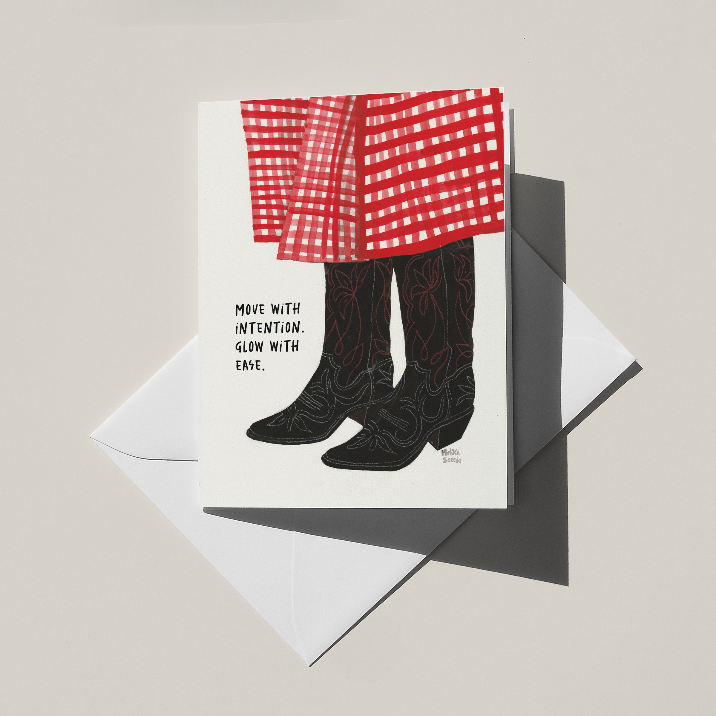 Move With Intention Greeting Card