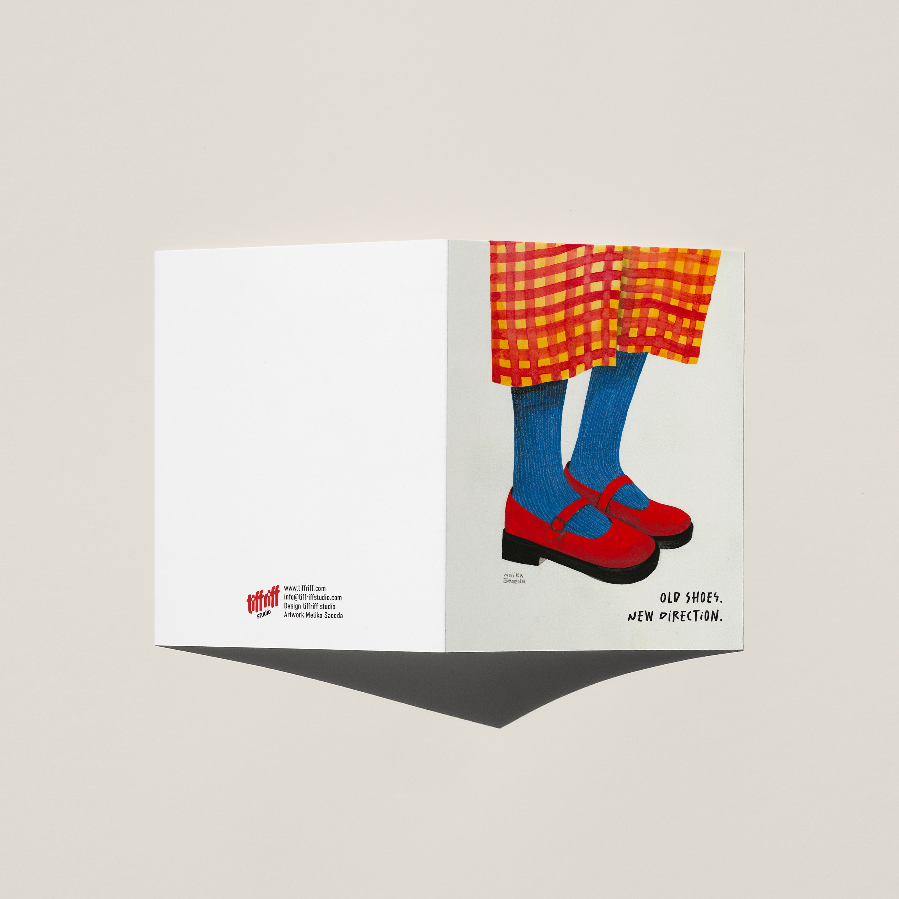 Old shoes. New direction Greeting Card