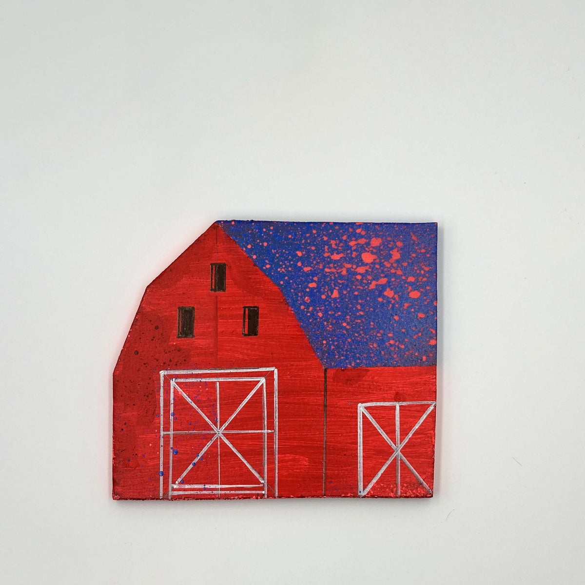 Prairie Barn Hand Painted Wooden Wall Art