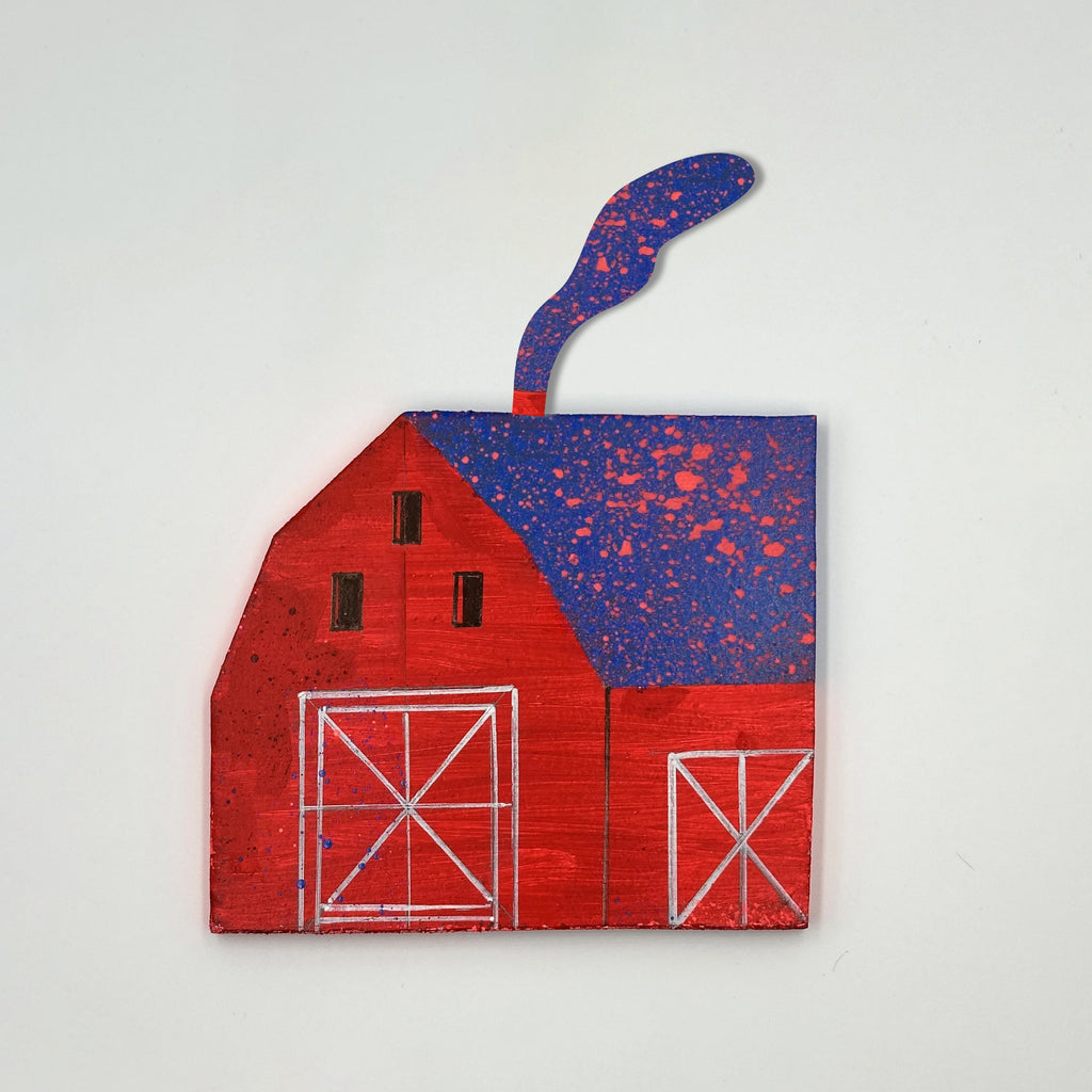 Prairie Barn Hand Painted Wooden Wall Art