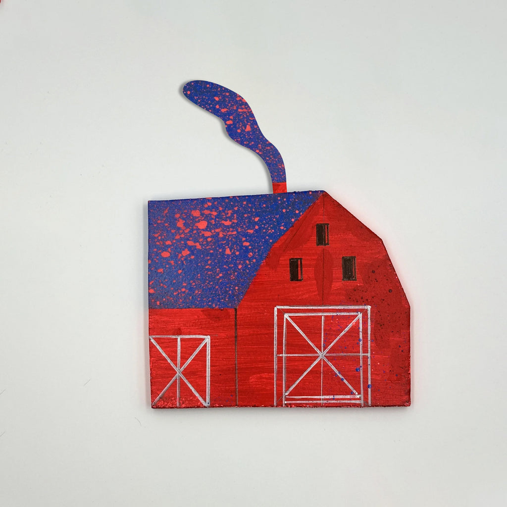 Prairie Barn Hand Painted Wooden Wall Art