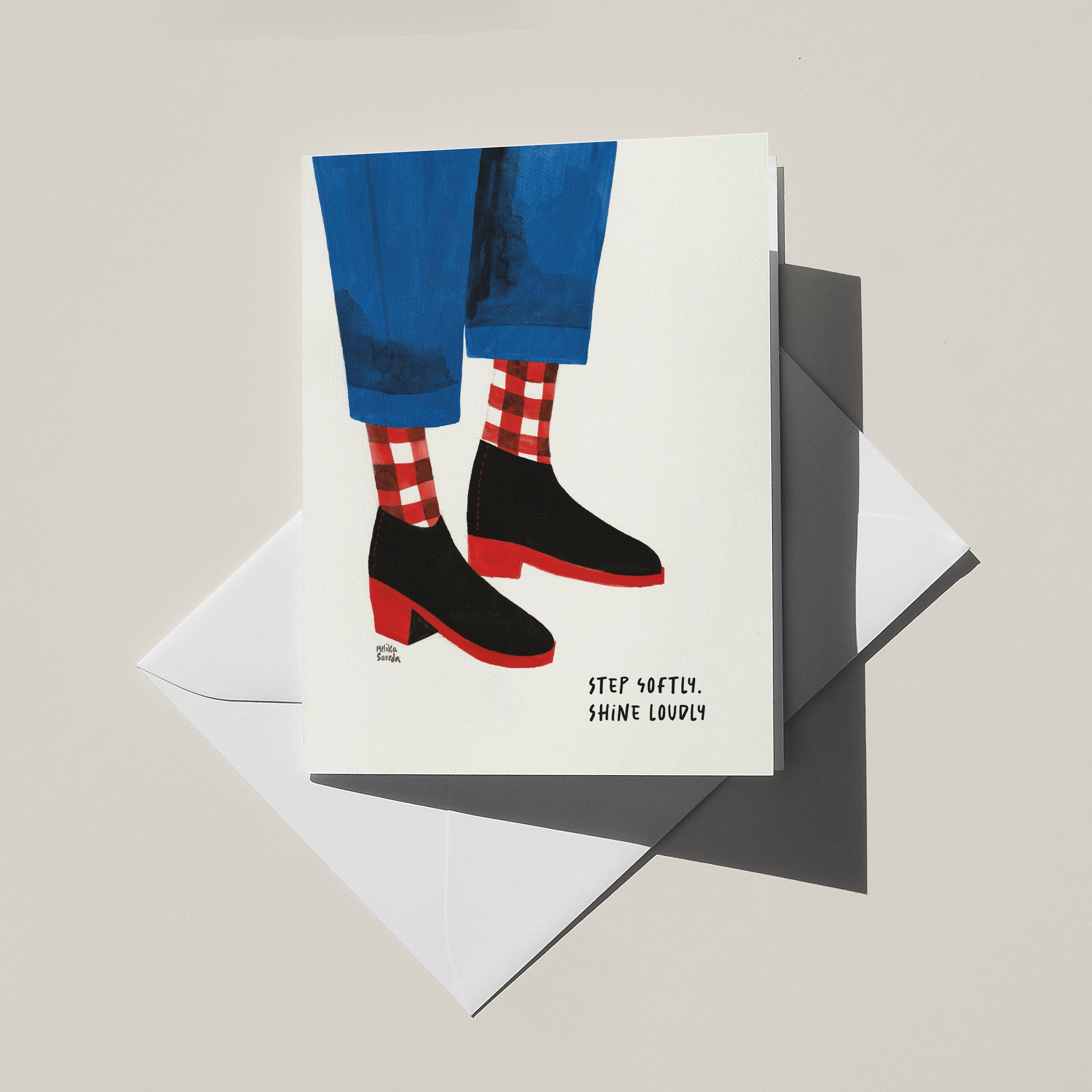 Step Softly Greeting Card